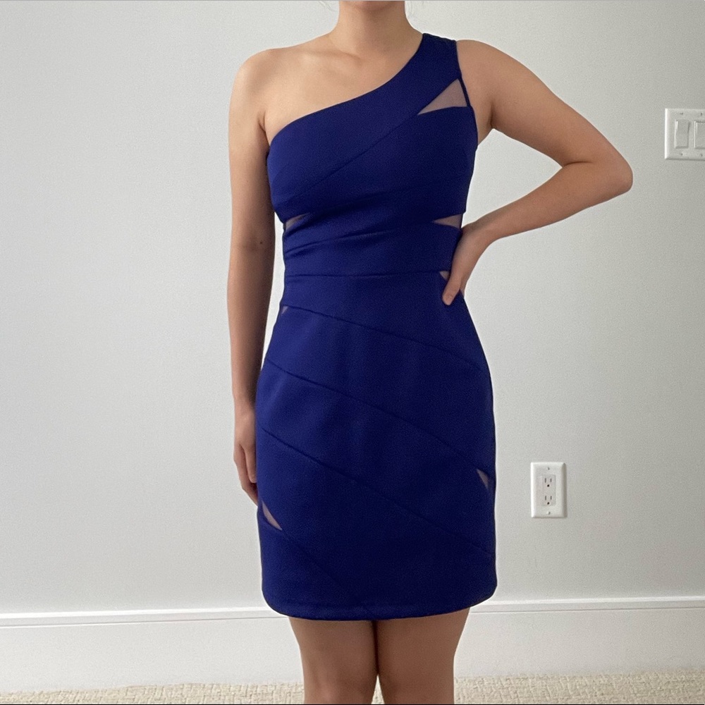 Hailey Logan By Adrianna Papell One Shoulder Dress
